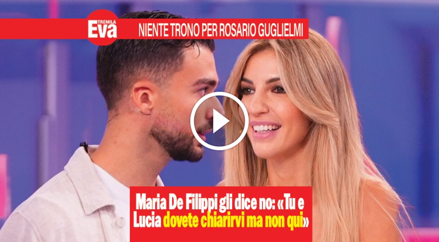 Niente Trono per Rosario Guglielmi, Lucia lo smaschera in tv