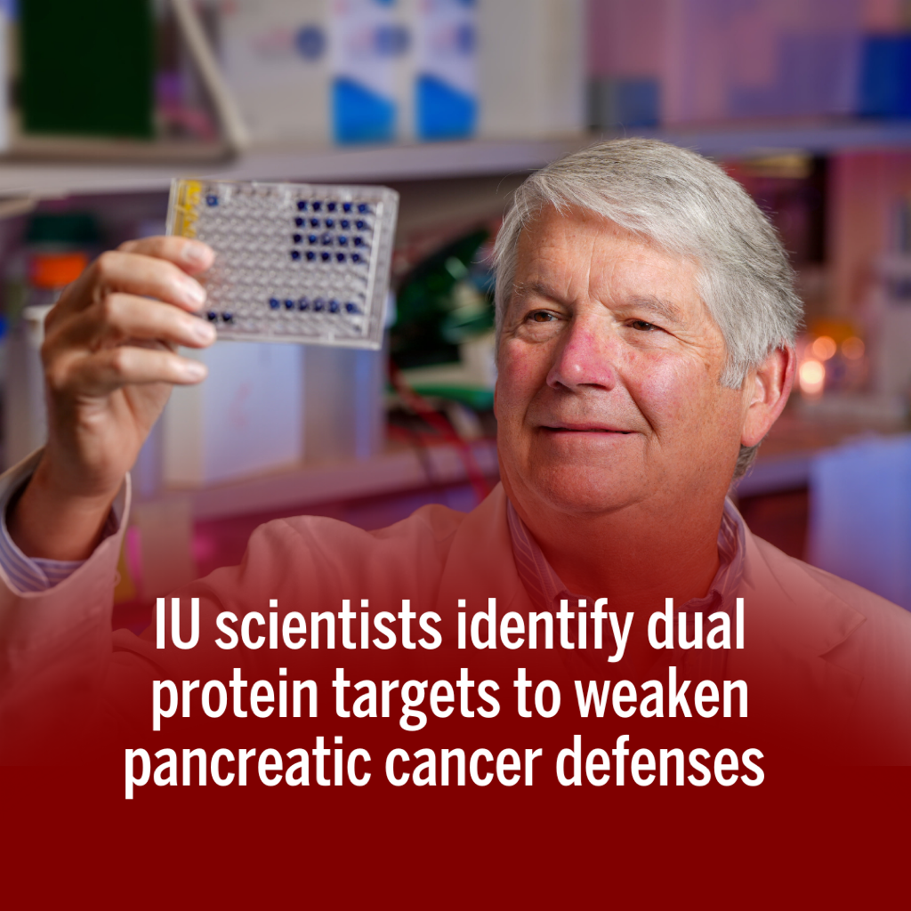 IU scientists identify dual protein targets to weaken pancreatic cancer defenses 