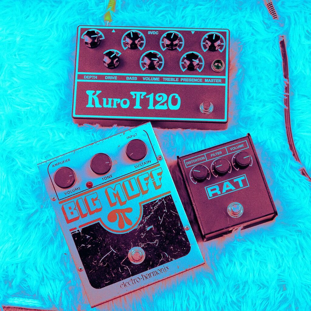 Kuro T120 preamp with Rat and Big Muff