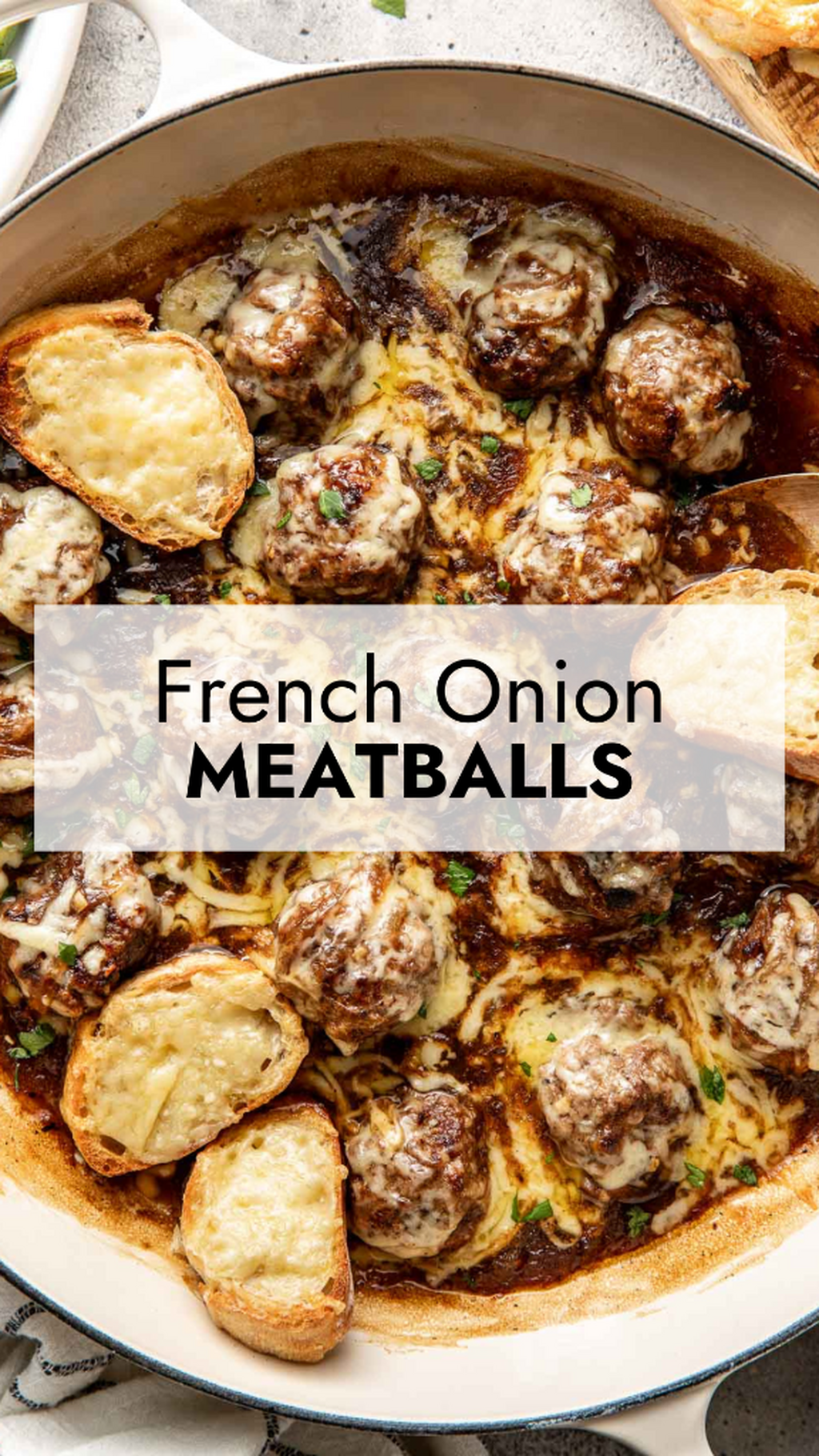 French Onion Meatballs