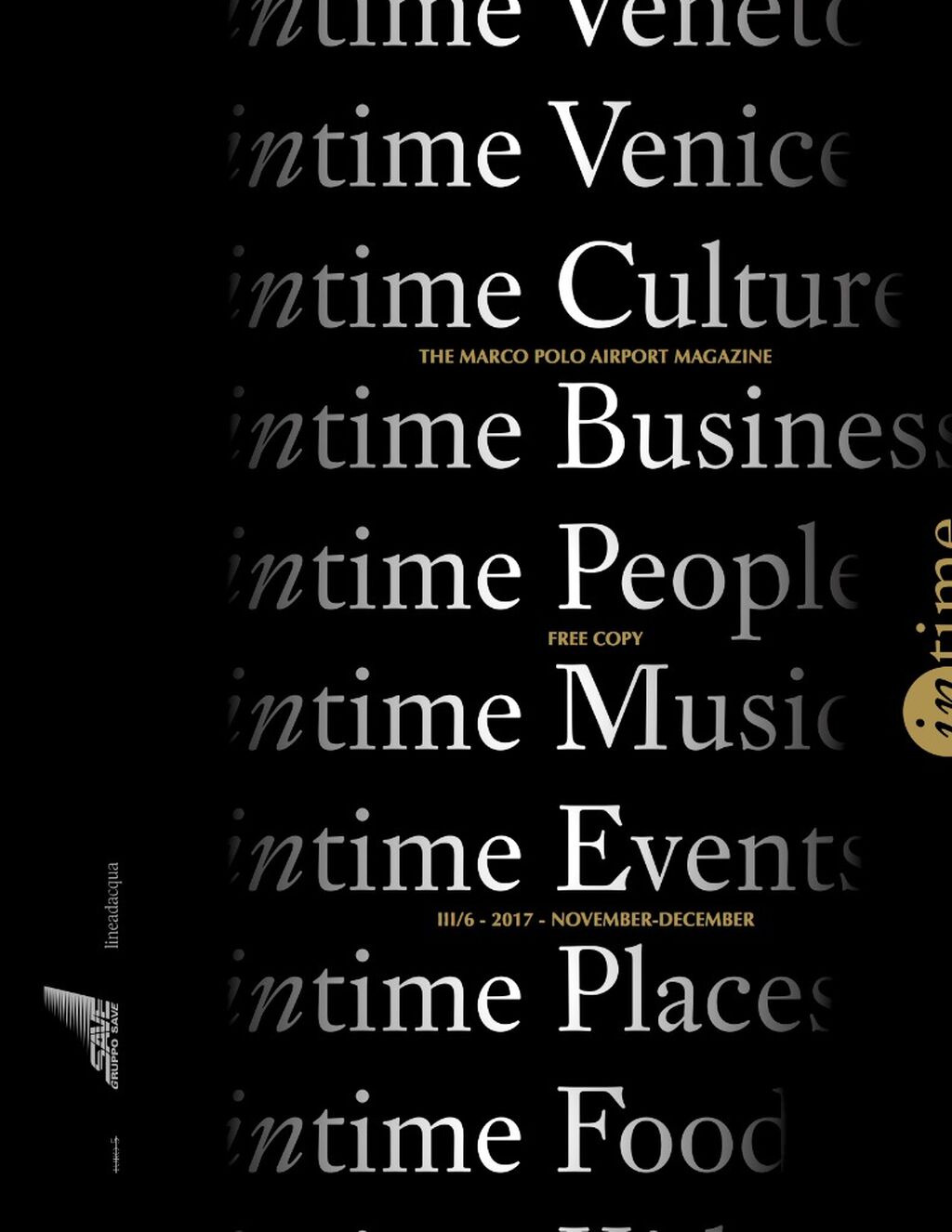 2017 // IN TIME &ndash; THE MARCO POLO AIRPORT MAGAZINE >> "Make A Wish in Venice &ndash; IN TIME PEOPLE" By Giovanna Caprioglio
