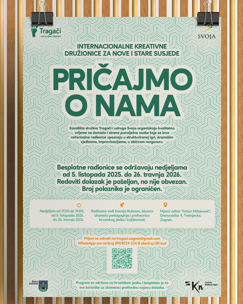 Dramske družionice za odrasle - link za prijavu