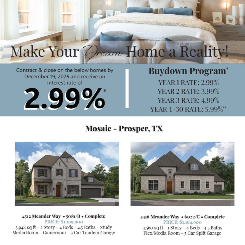 Tradition Builder Sales Event