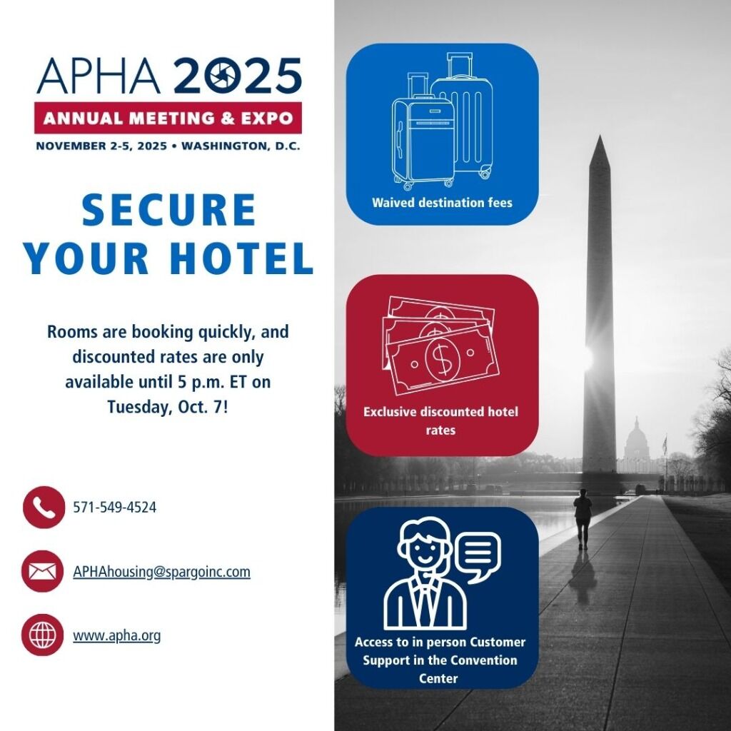 APHA 2025 - Reserve Your Hotel Now!