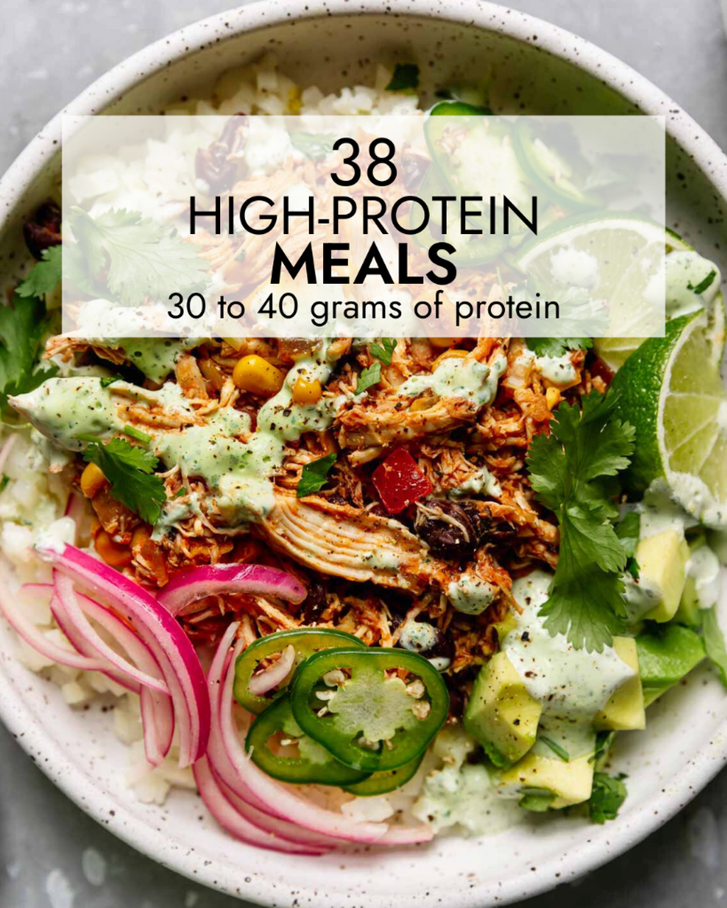 38 High-Protein meals