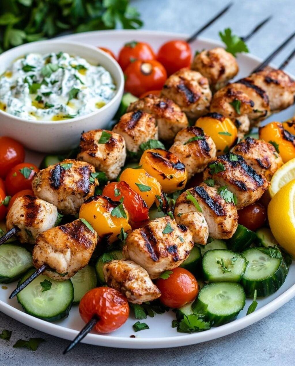 Grilled Chicken Skewers