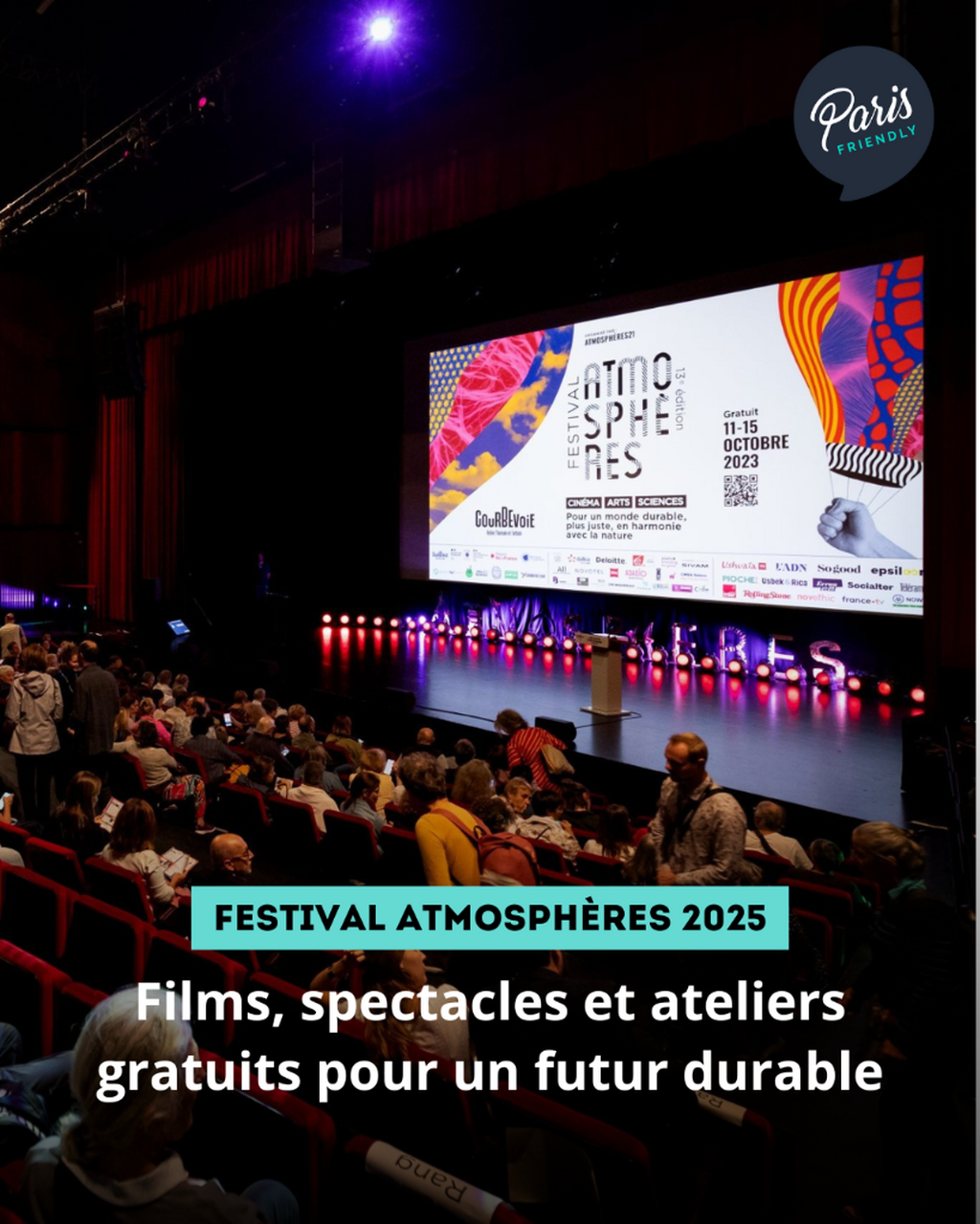 Films, spectacles et ateliers gratuits pour un futur durable