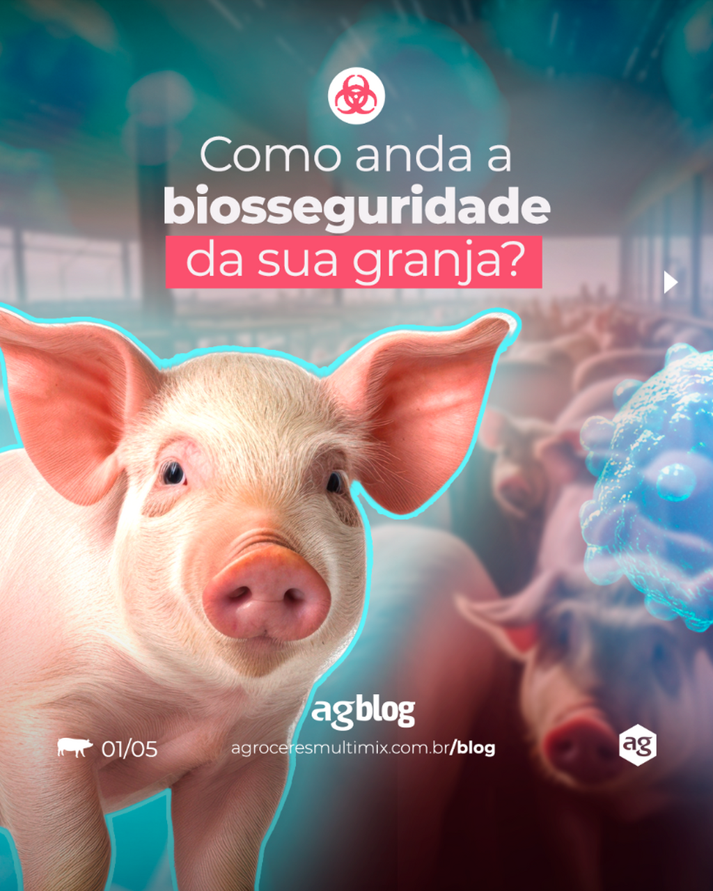 Biosseguridade &eacute; gest&atilde;o de processos, pessoas e resultados.  