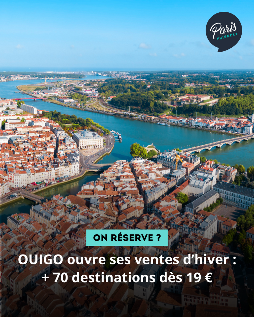 OUIGO ouvre ses ventes d&rsquo;hiver : + 70 destinations d&egrave;s 19 &euro;