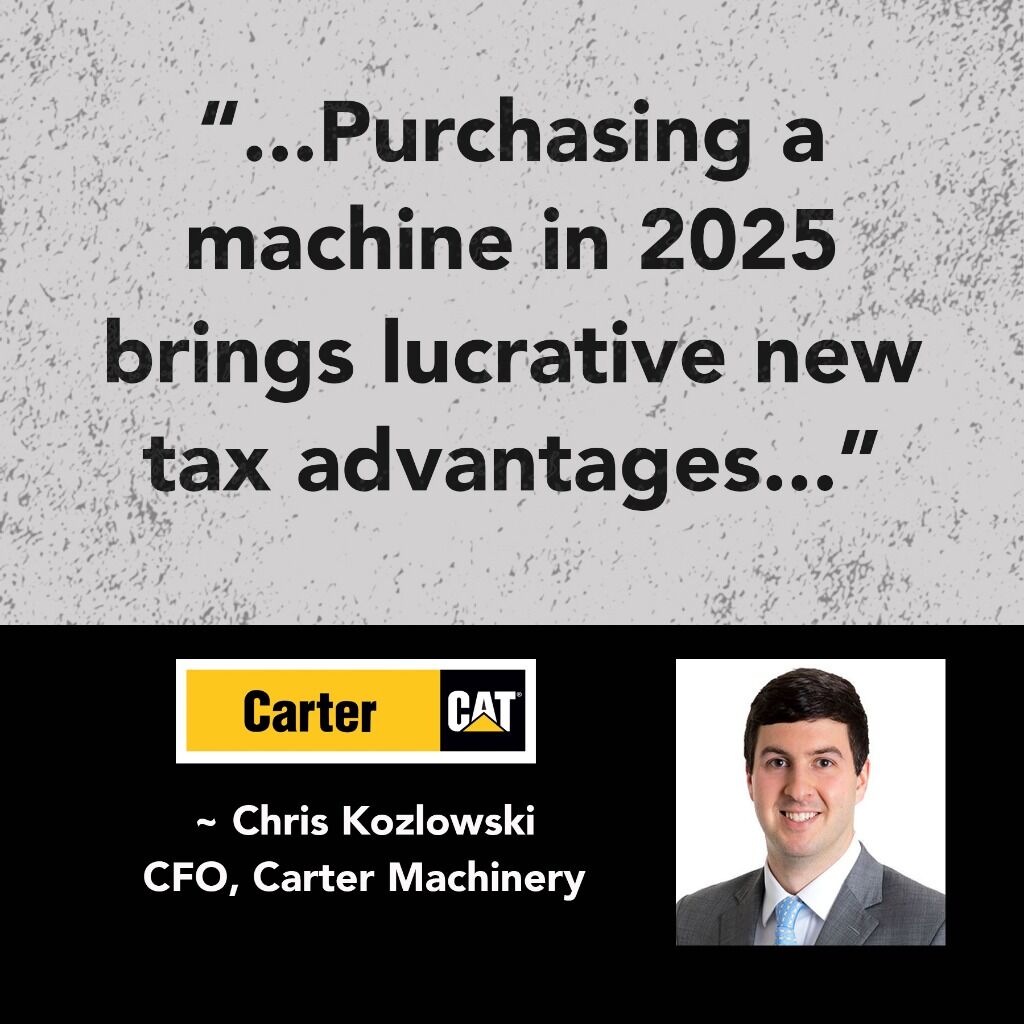 Welcome! You are invited to join "Making Sense of 2025 Bonus Depreciation," a free webinar from Carter Machinery. After registering, you will receive a confirmation email about joining the webinar.