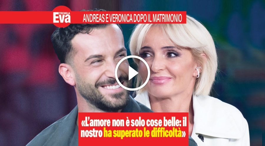 Andreas e Veronica, le loro prime parole da marito e moglie