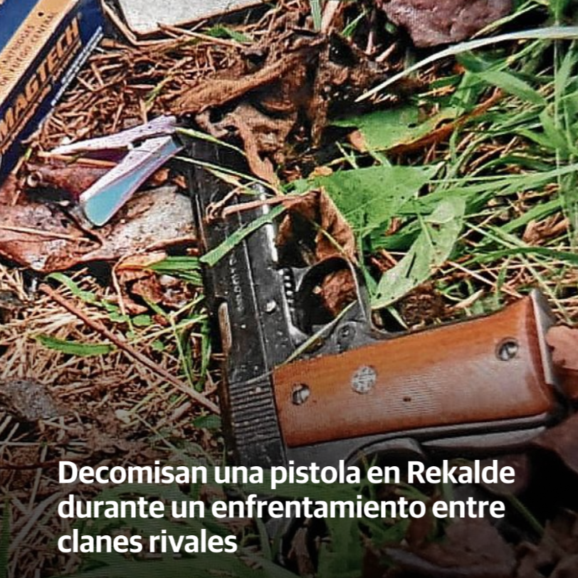 Decomisan una pistola en Rekalde durante un enfrentamiento entre clanes rivales