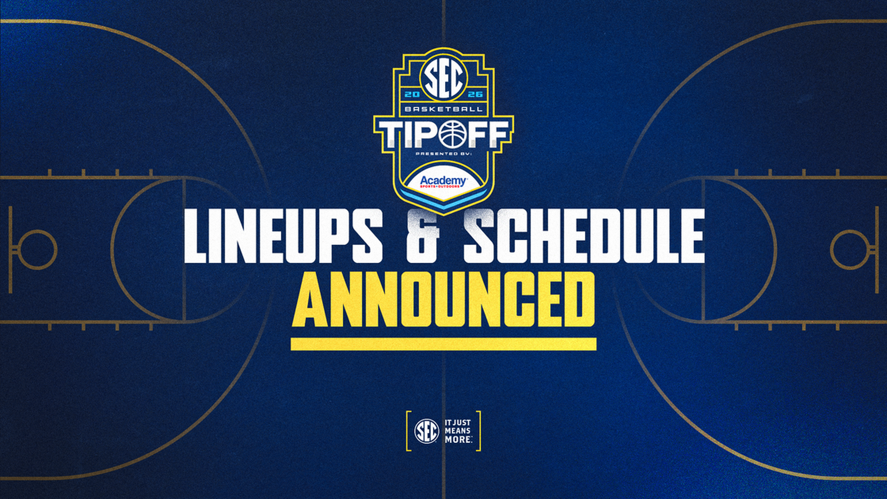 Lineups and schedule set for SEC Tipoff '26