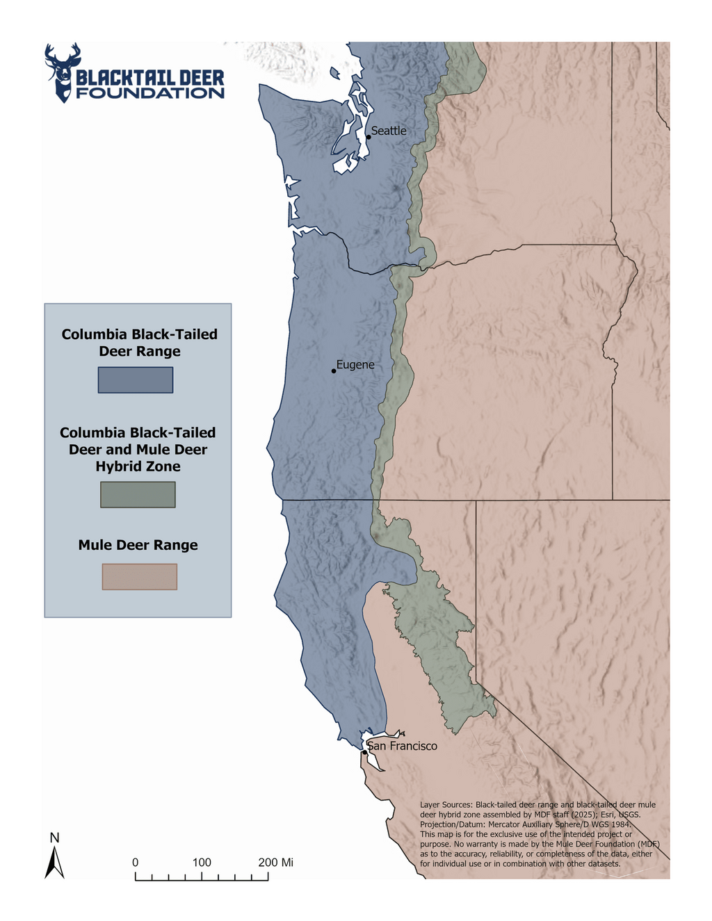 Where Deer Species Meet: The Intersection of Columbian Black-tailed Deer and Mule Deer &mdash; Blacktail Deer Foundation