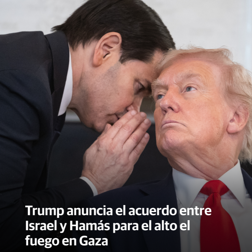 Trump anuncia el acuerdo entre Israel y Ham&aacute;s para el alto el fuego en Gaza