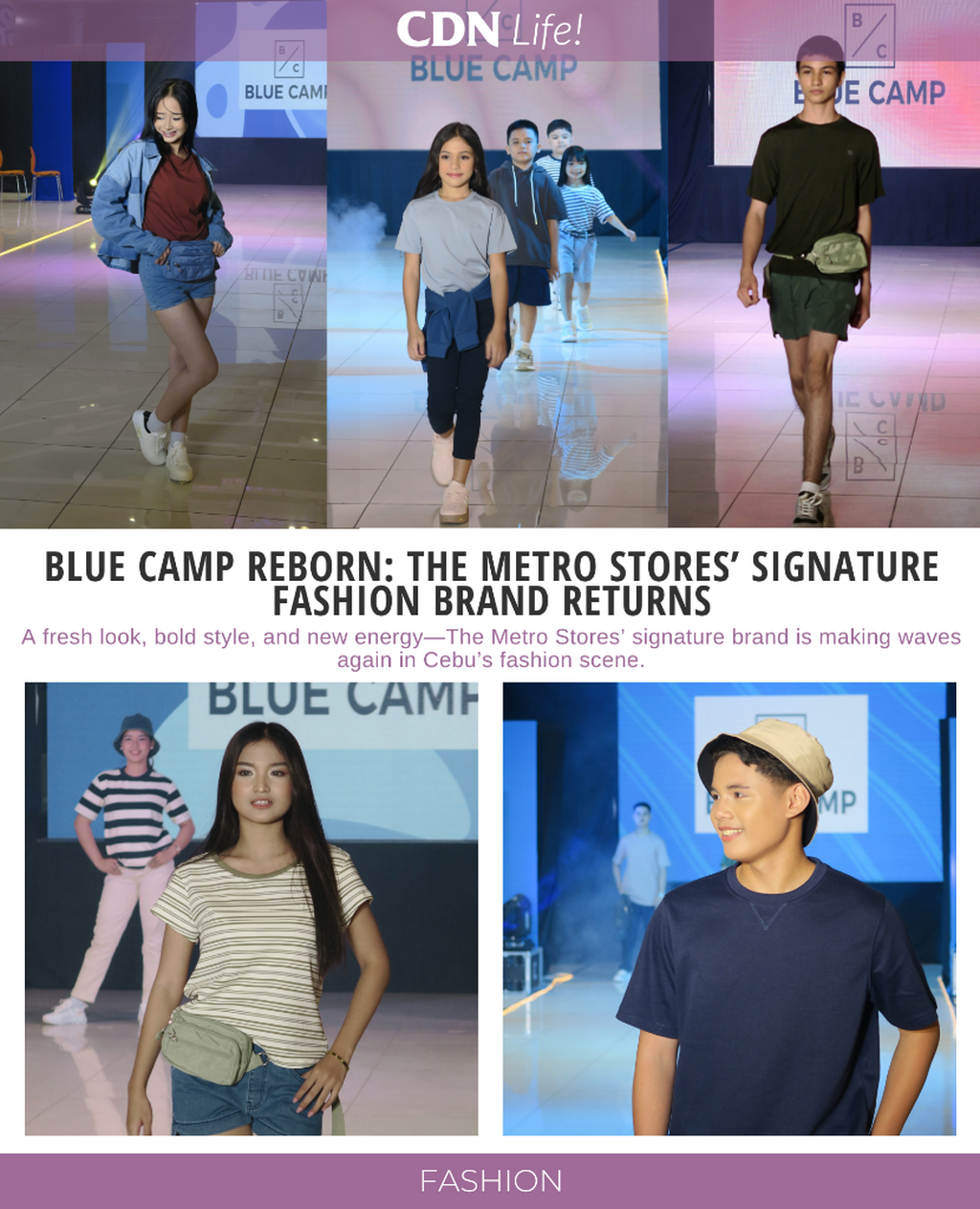 Say hello to the new BLUE CAMP: The Metro Stores&rsquo; signature fashion brand gets a bold refresh
