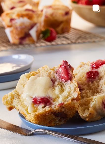 Jumbo Strawberry Muffins | California Strawberries