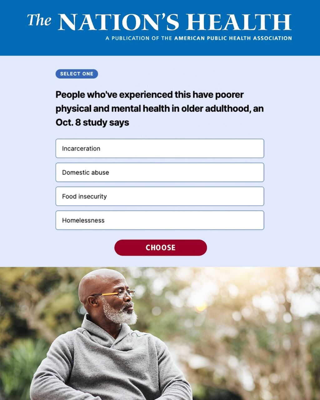 Quiz | The Nation's Health