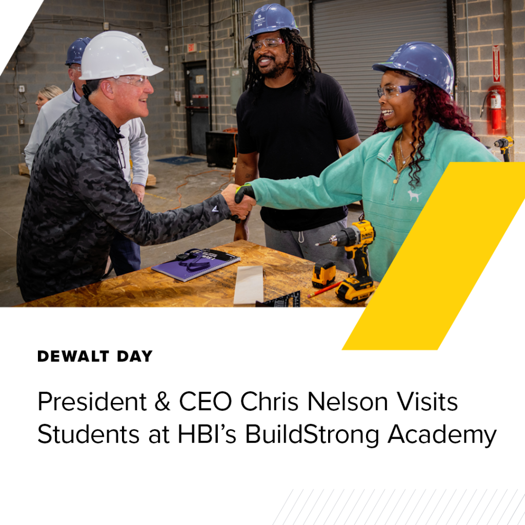 Chris Nelson Visits Students at HBI's BuildStrong Academy