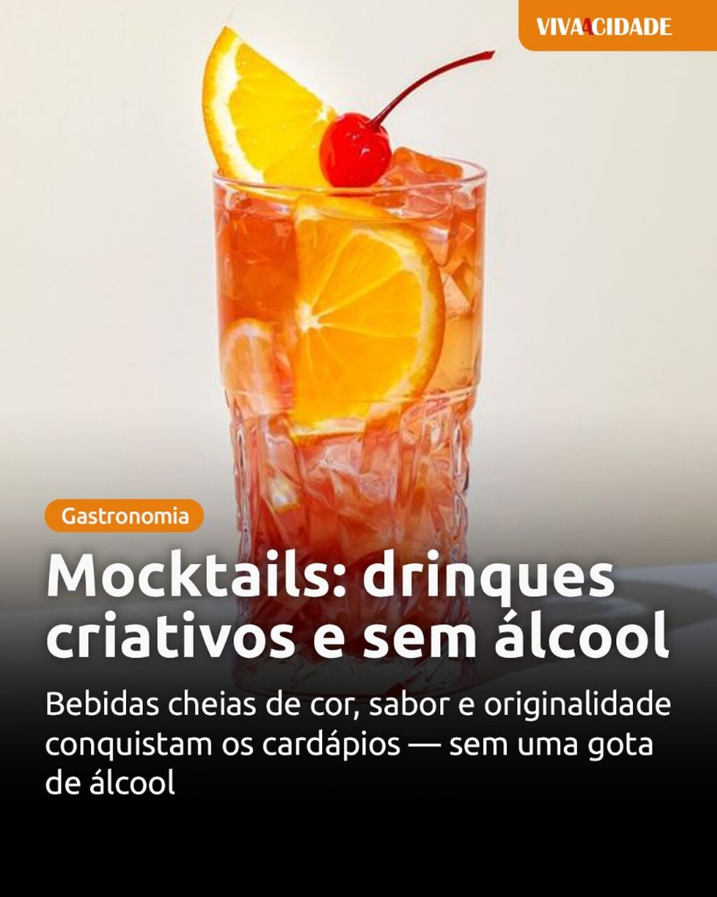 Mocktails: drinques criativos e sem &aacute;lcool