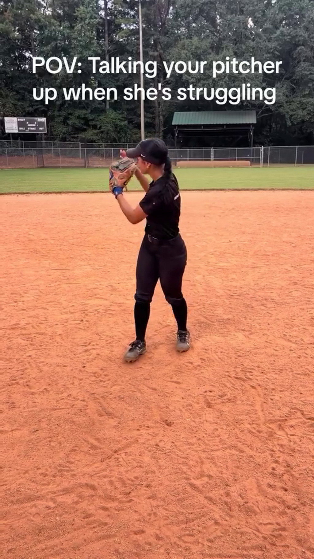 POV: Talking your pitcher up when she's struggling