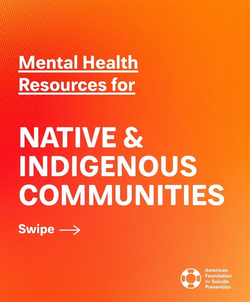 Mental Health Resources for NATIVE & INDIGENOUS COMMUNITIES