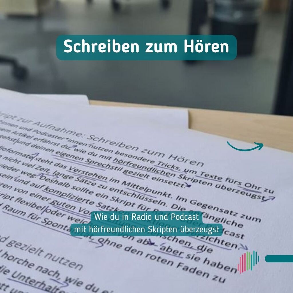 Schreiben zum H&ouml;ren &ndash; Vom Skript zur Aufnahme