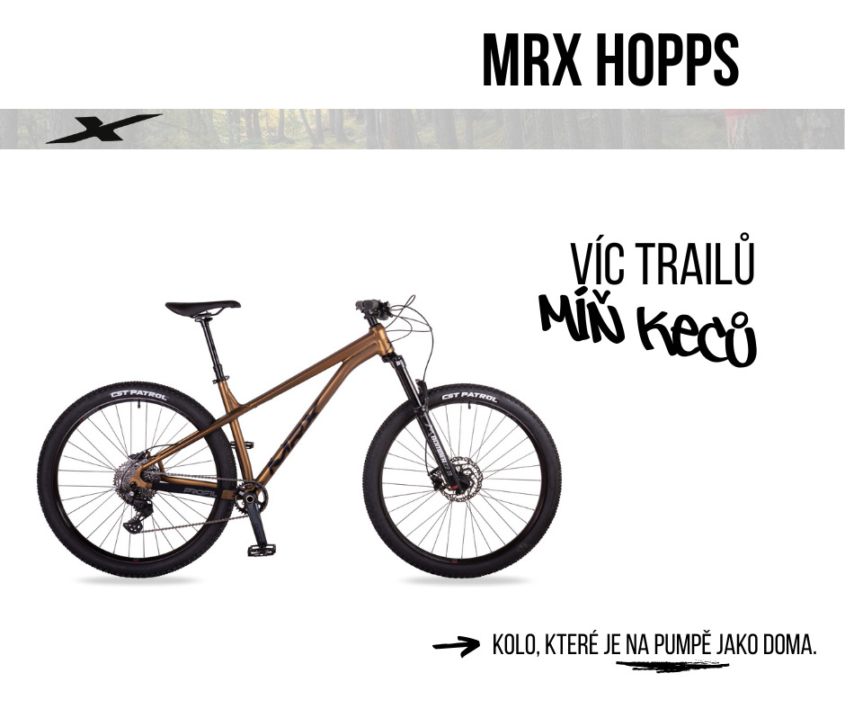 🔥 Nov&yacute; MRX HOPPS &ndash; poctiv&yacute; hardtail, co tě vyt&aacute;hne na traily i v&iacute;kendov&eacute; v&yacute;jezdy.