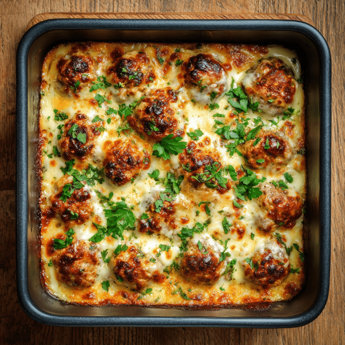 Dump & Bake Meatball Casserole