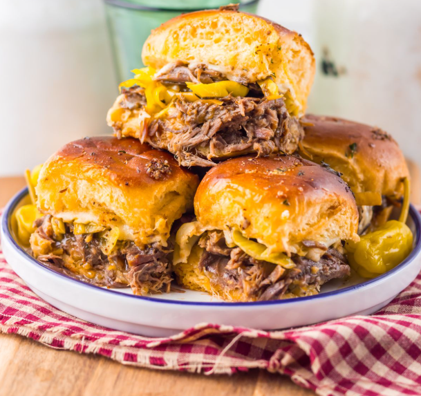 Slow Cooker Mississippi Pot Roast Sliders