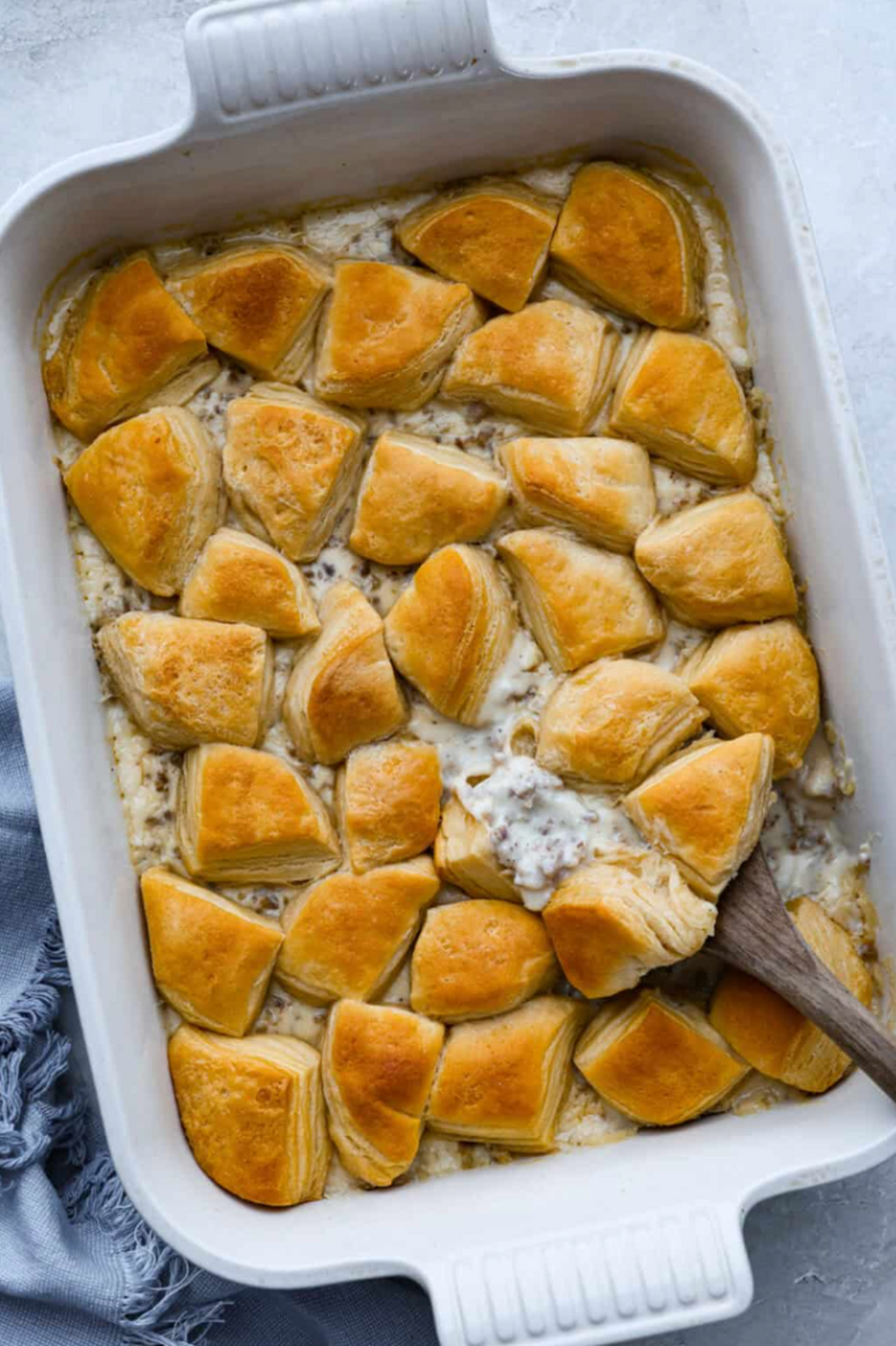 Biscuits and Gravy Casserole