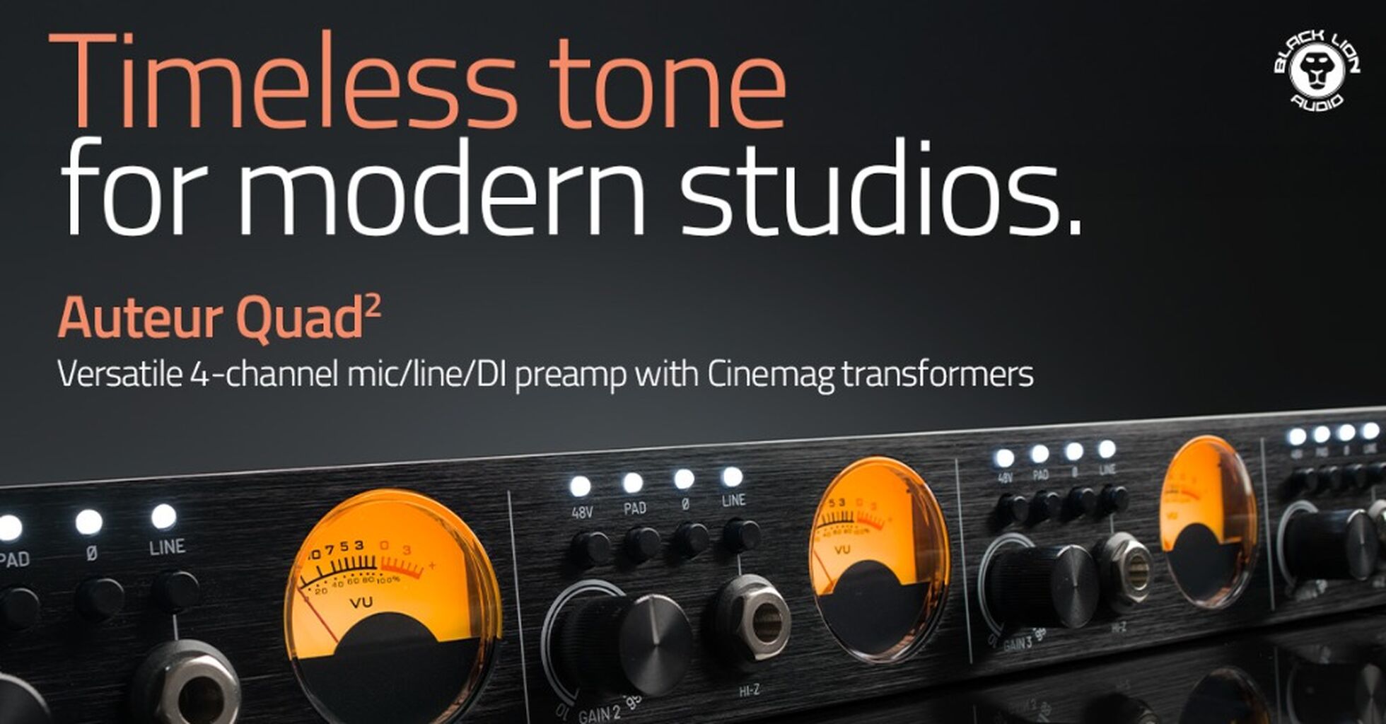 Auteur Quad&sup2; &ndash; Four Channel Mic Pre