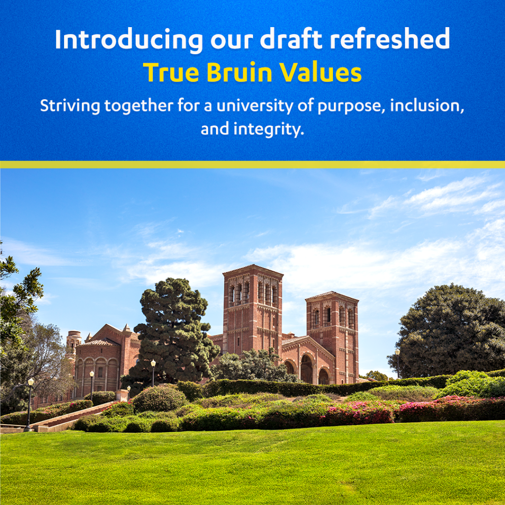 Draft Refreshed True Bruin Values
