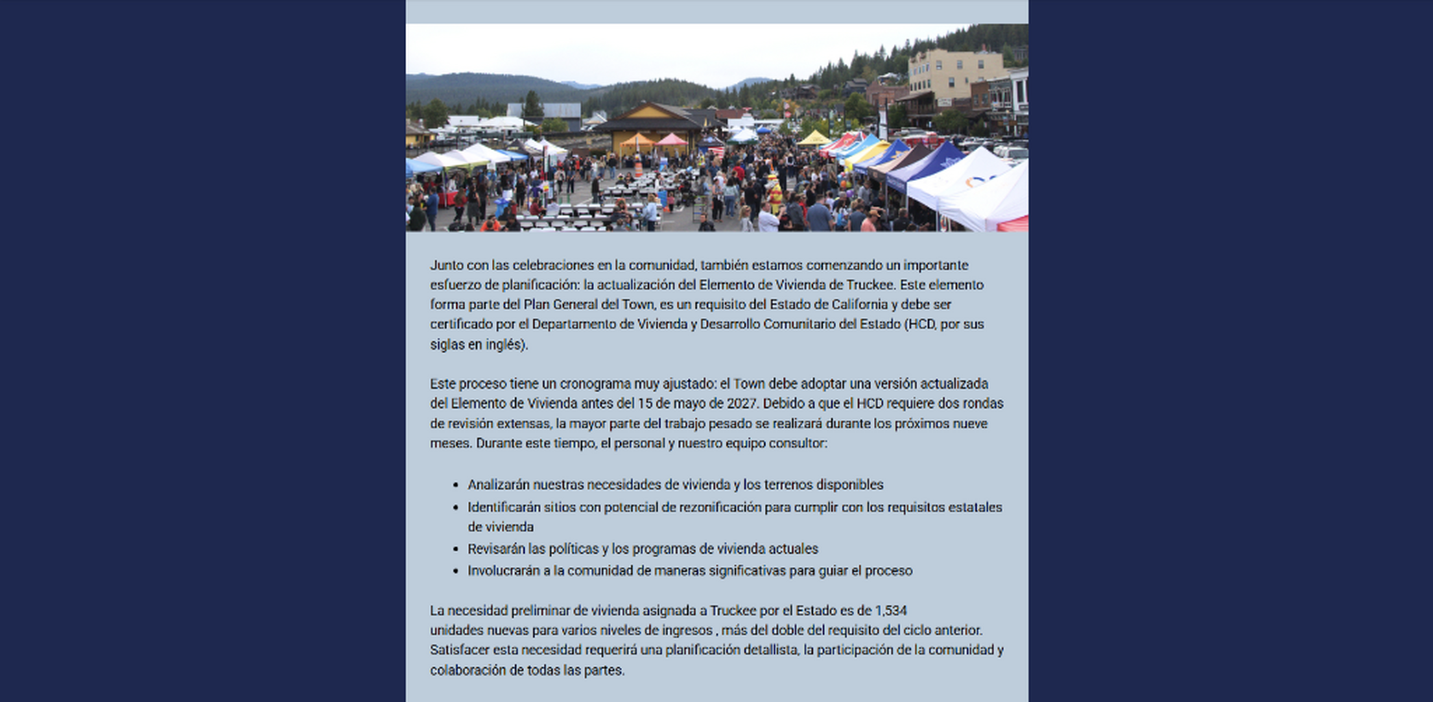 Bolet&iacute;n Talk From The Town