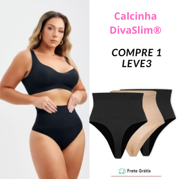 Calcinha Modeladora DivaSlim&reg; - COMPRE 1 LEVE 3
