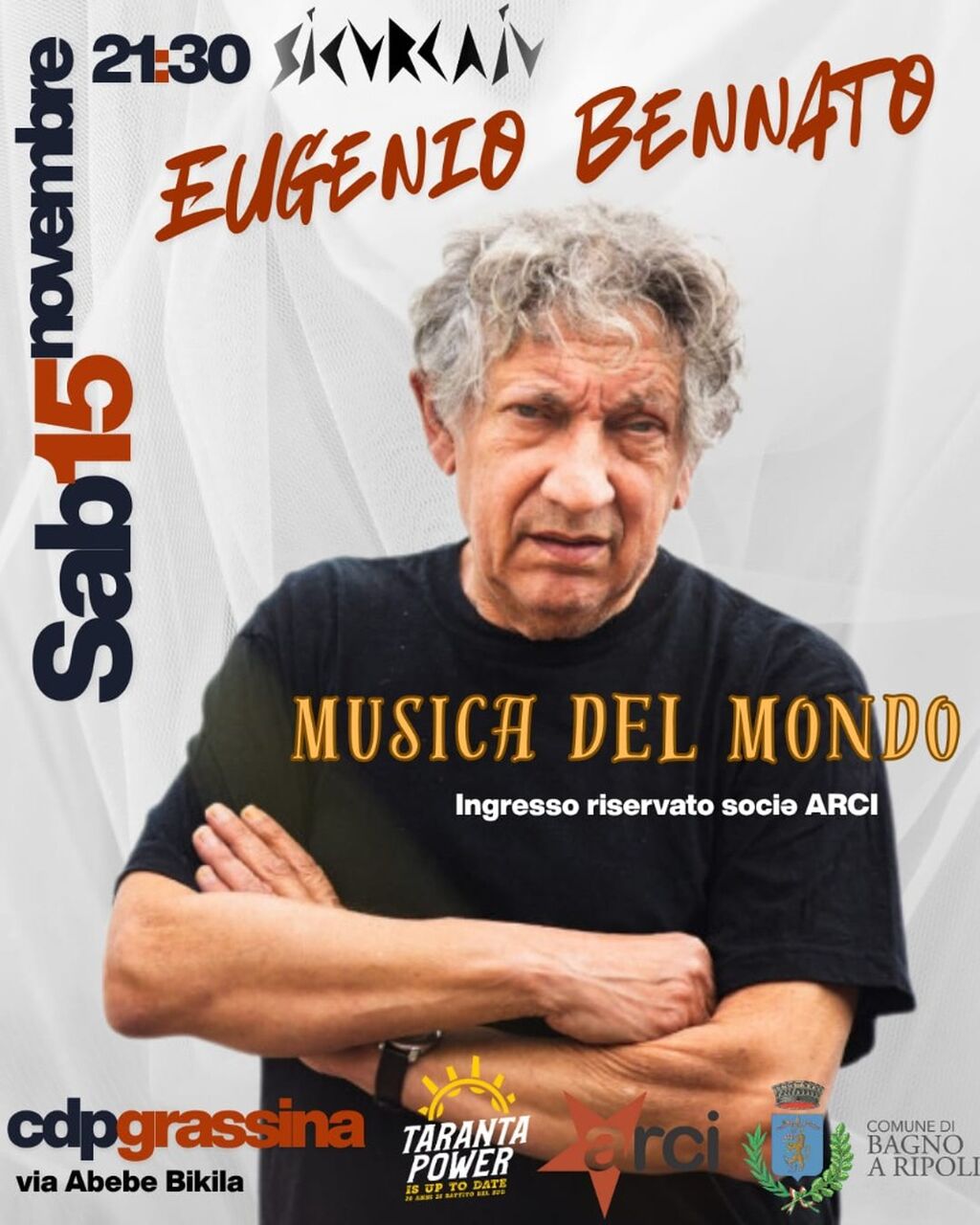 15 NOVEMBRE 2025: EUGENIO BENNATO