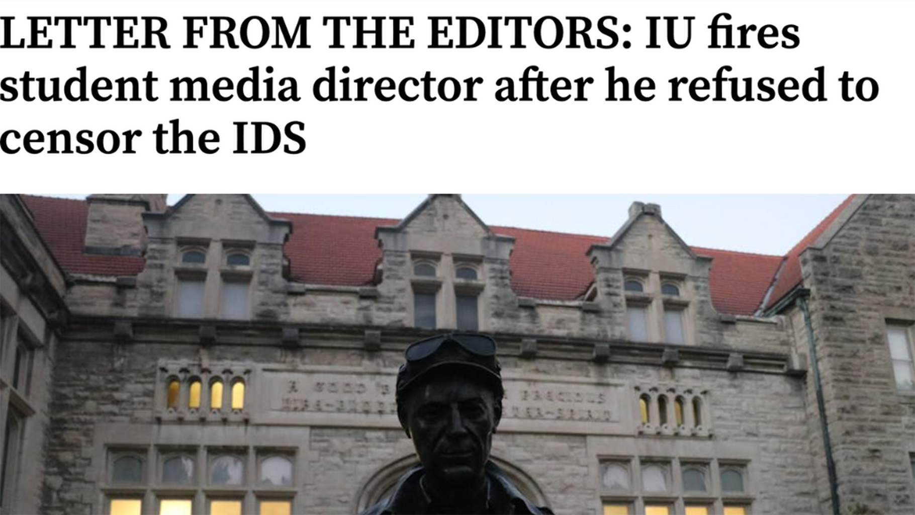 Indiana University Censors the Indiana Daily Student