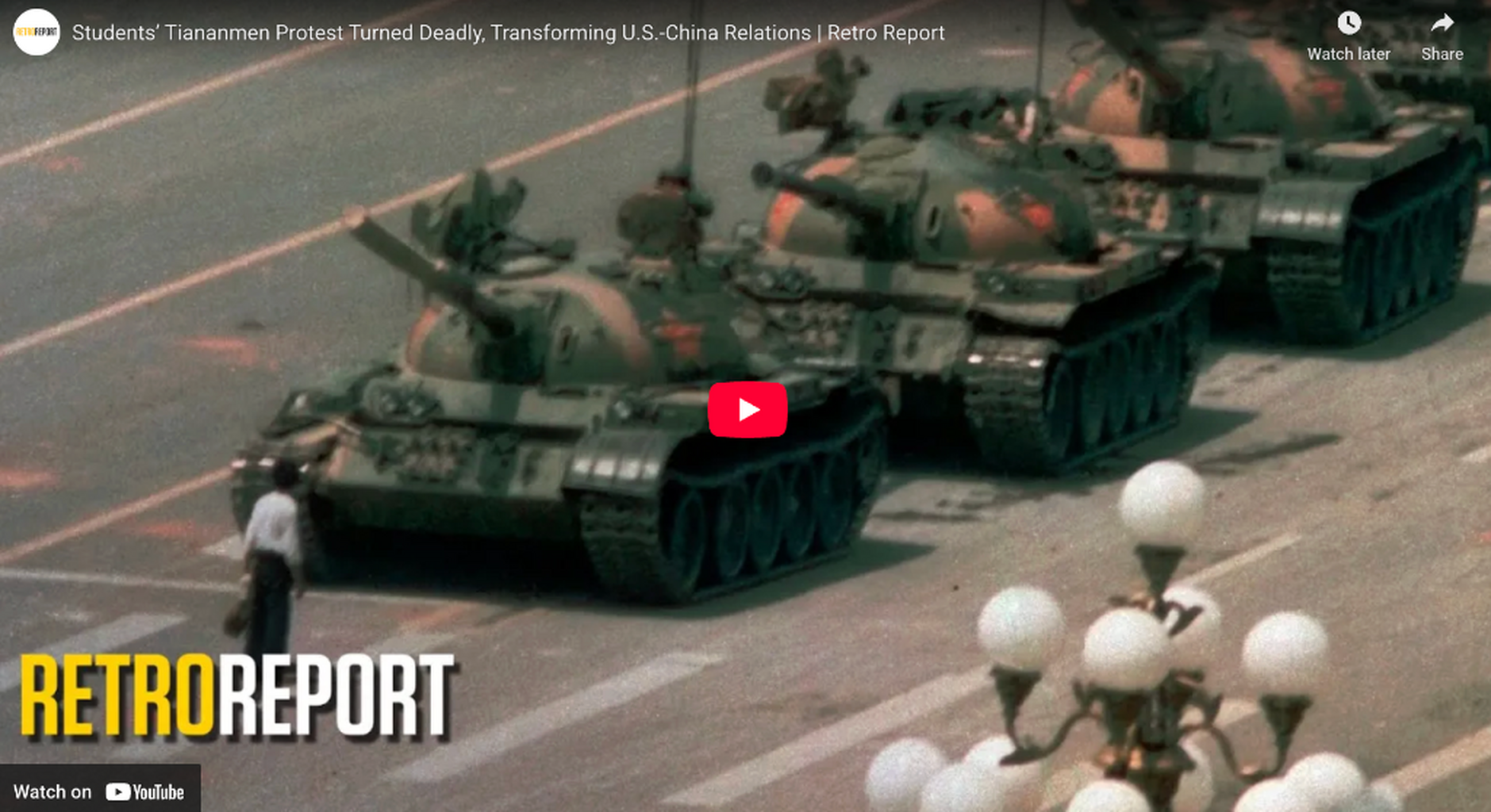 Students&rsquo; Tiananmen Protest Turned Deadly, Transforming U.S.-China Relations