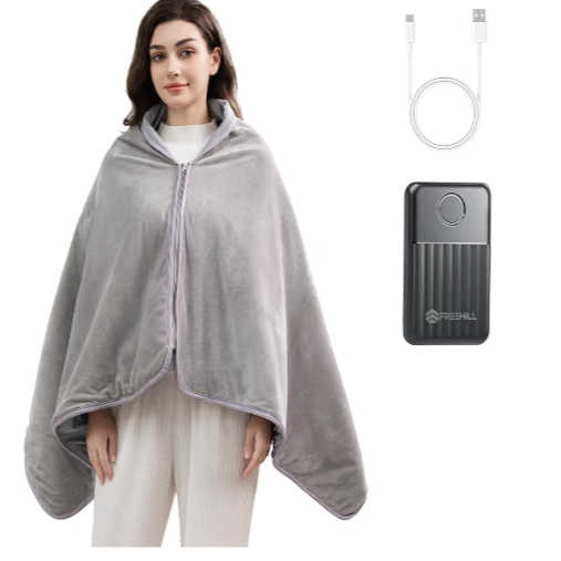 Heated Blanket Battery Operated, 9V Portable For just $47.39!! $15 coupon + code:2RV5FRRA