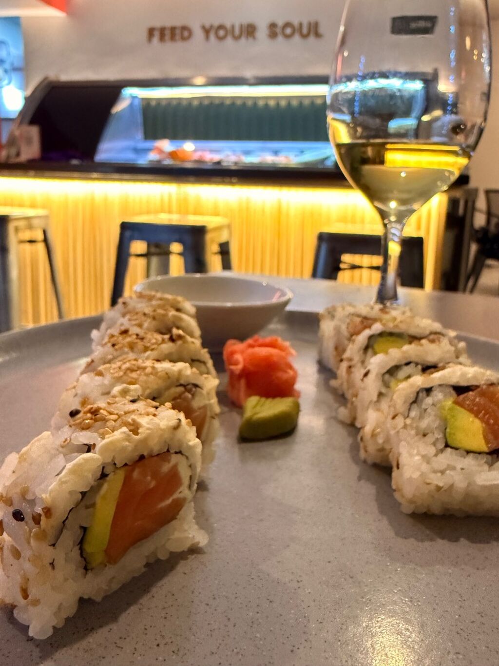 Catas de sushi y vinos