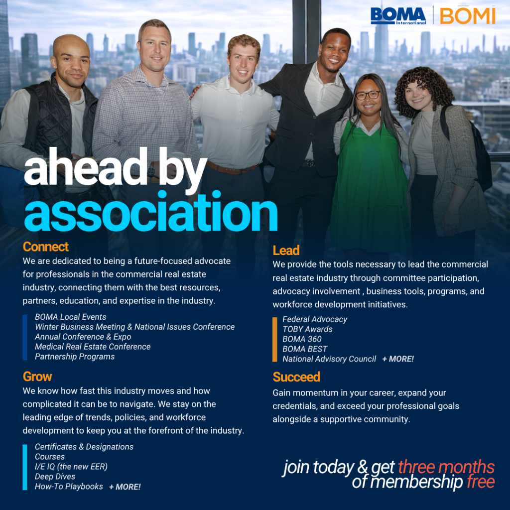 Join BOMA Today and Get THREE Months Free!