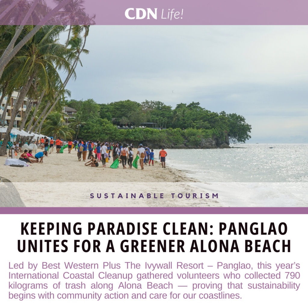 790 Kilograms of trash collected at Alona Beach during the 2025 International Coastal Clean Up