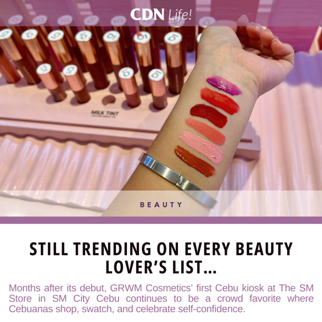 GRWM Cosmetics opens its first kiosk in Cebu at SM City Cebu