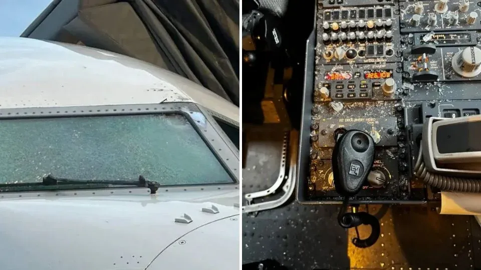 Misterio a 11 mil metros: Avi&oacute;n aterriza de emergencia en Utah tras quebrarse el parabrisas
