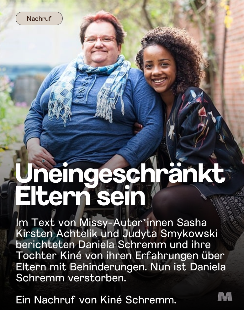 Nachruf auf Daniela Schremm