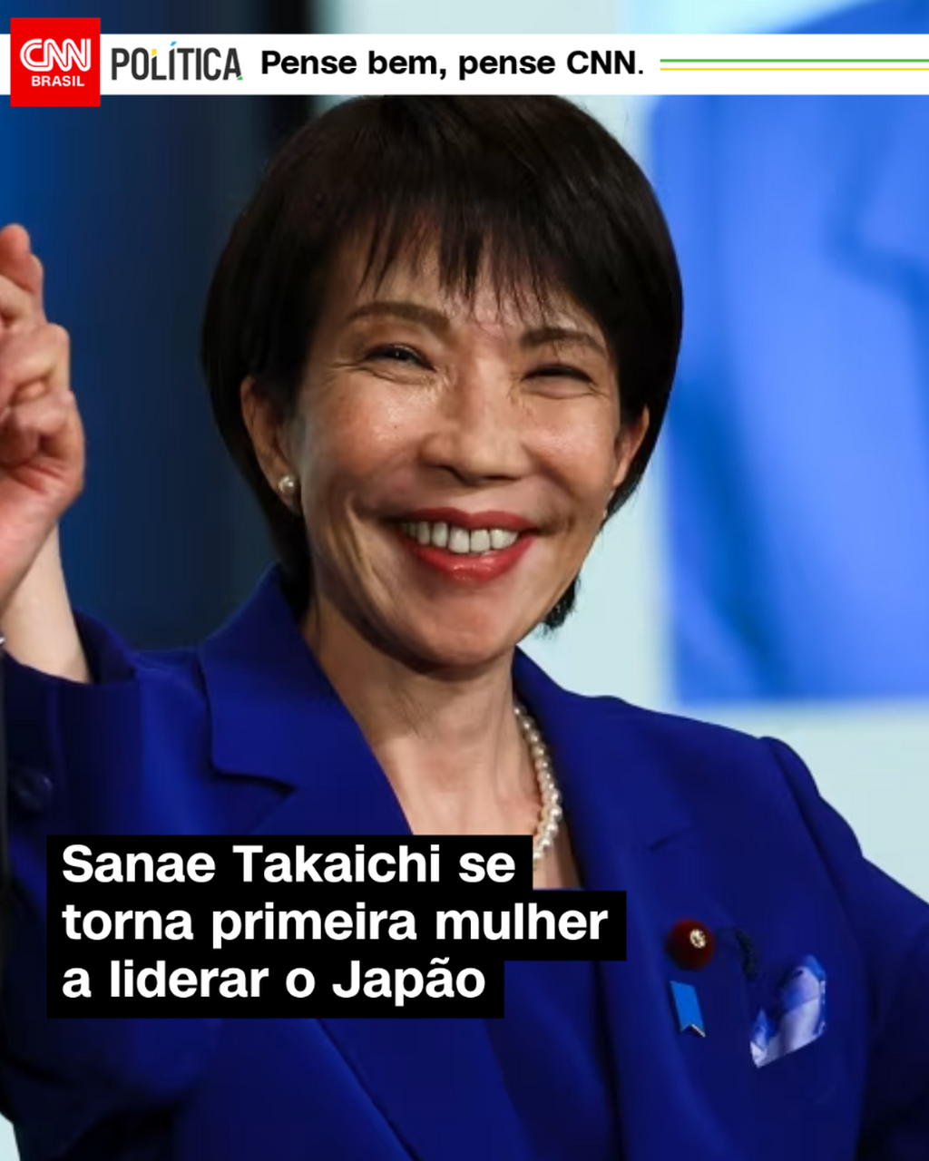 Sanae Takaichi se torna primeira mulher a liderar o Jap&atilde;o