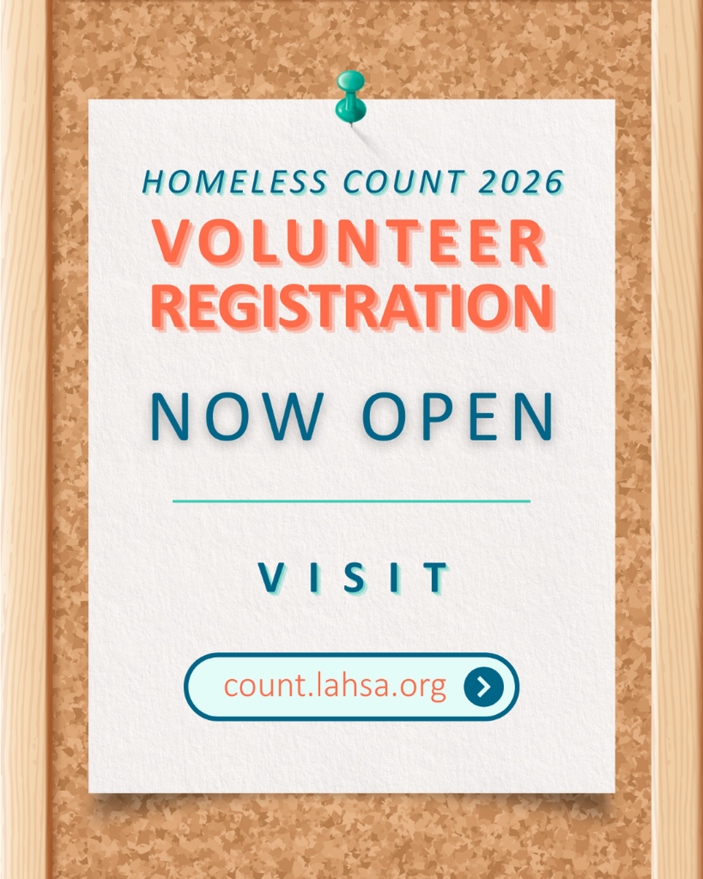 Register to volunteer for Homeless Count '26