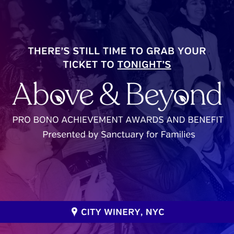 Above & Beyond Pro Bono Achievement Awards and Benefit