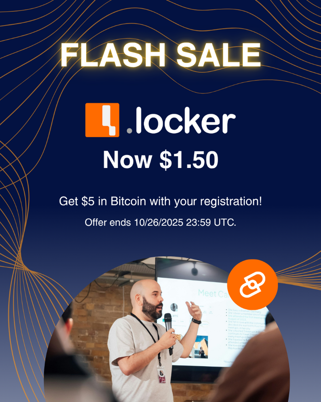 Register .locker for only $1.50 until 10/26!
