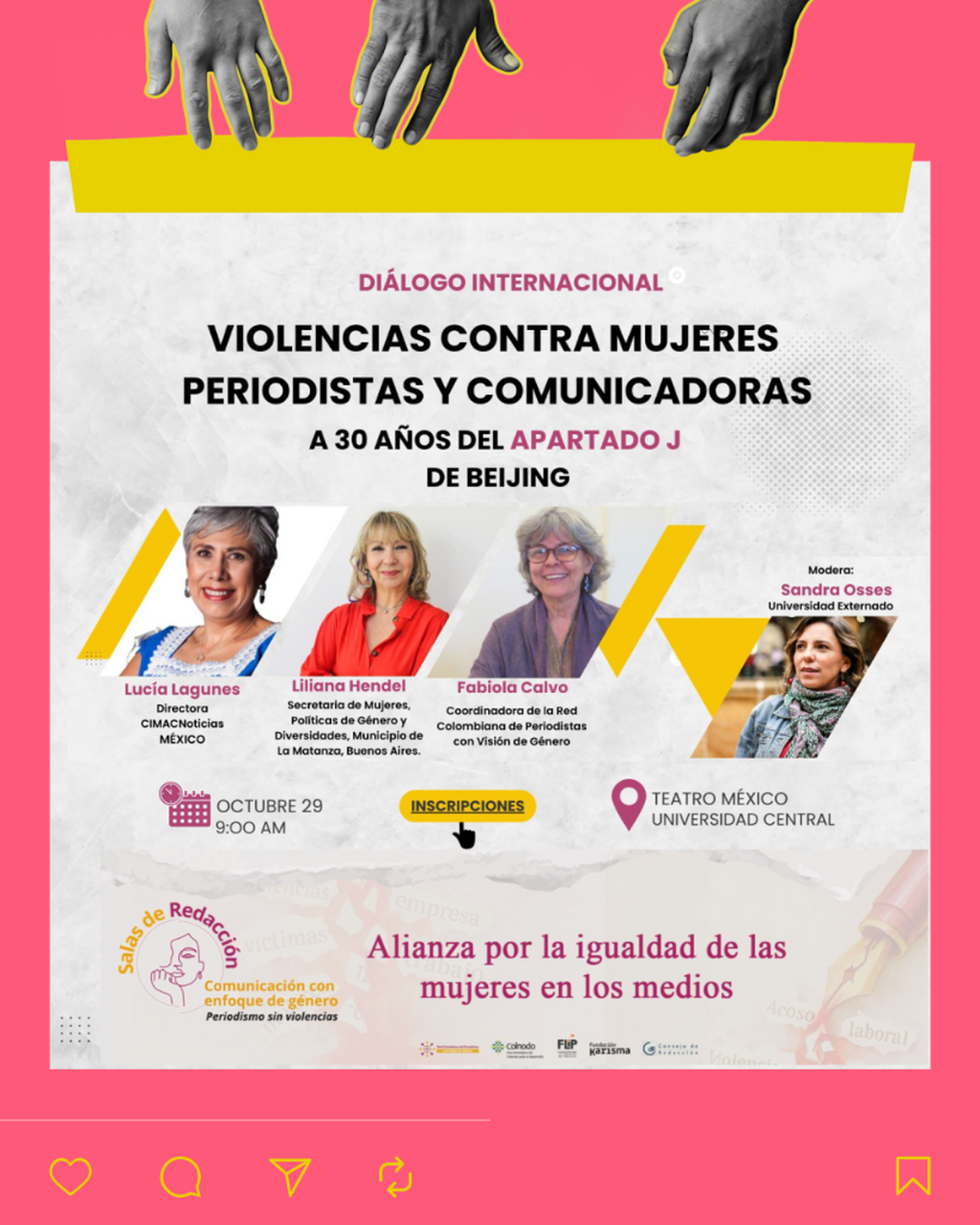 Inscripciones Cumbre de g&eacute;nero